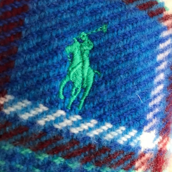 POLO Ralph Lauren 100% Merino Wool 58”x14” - Picture 4 of 9